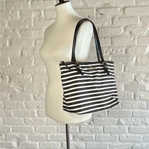 Black and White Striped Tote Bag